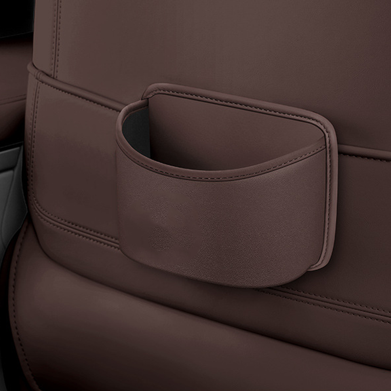 Leather Coffee to Go Holder - Portable Cup Holder with Clip