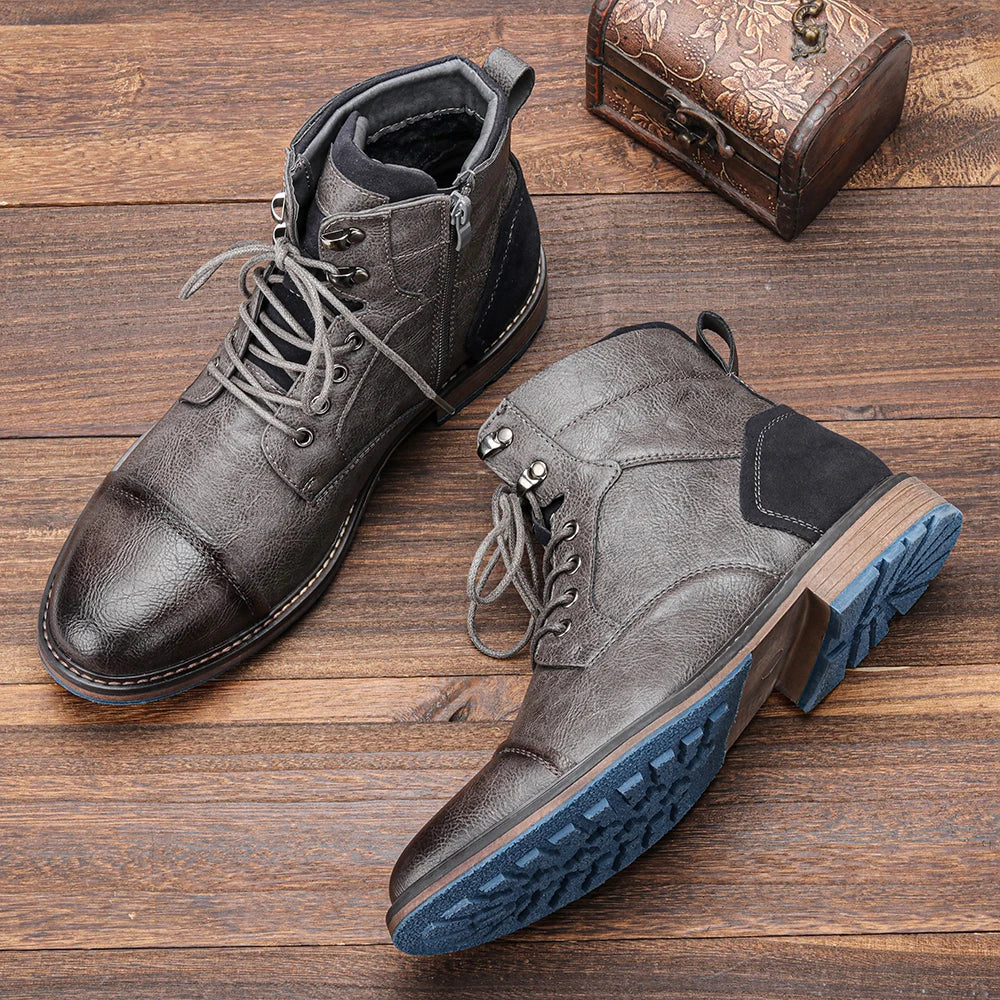 Men's Classic Leather Ankle Boots