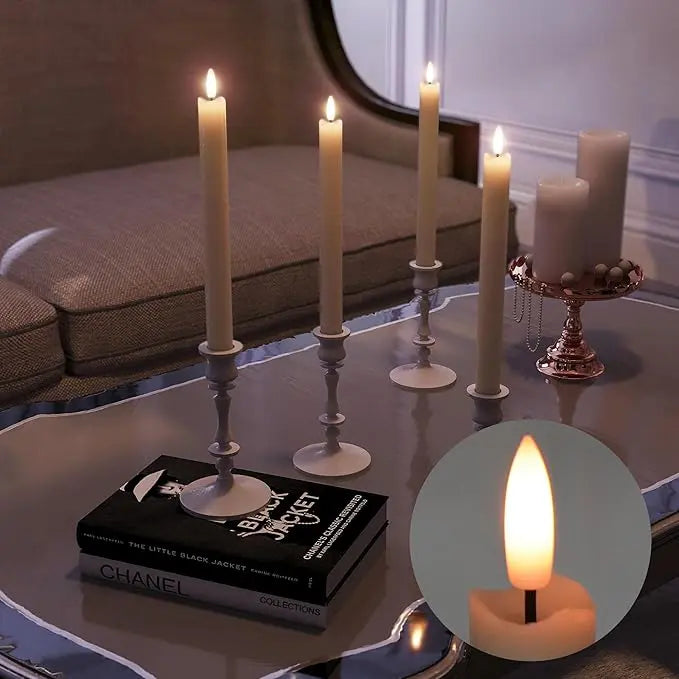 Atmospheric Rechargeable LED Candles with Remote Control & Timer