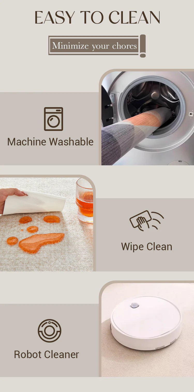 Luxury Washable & Stain-Resistant Rug