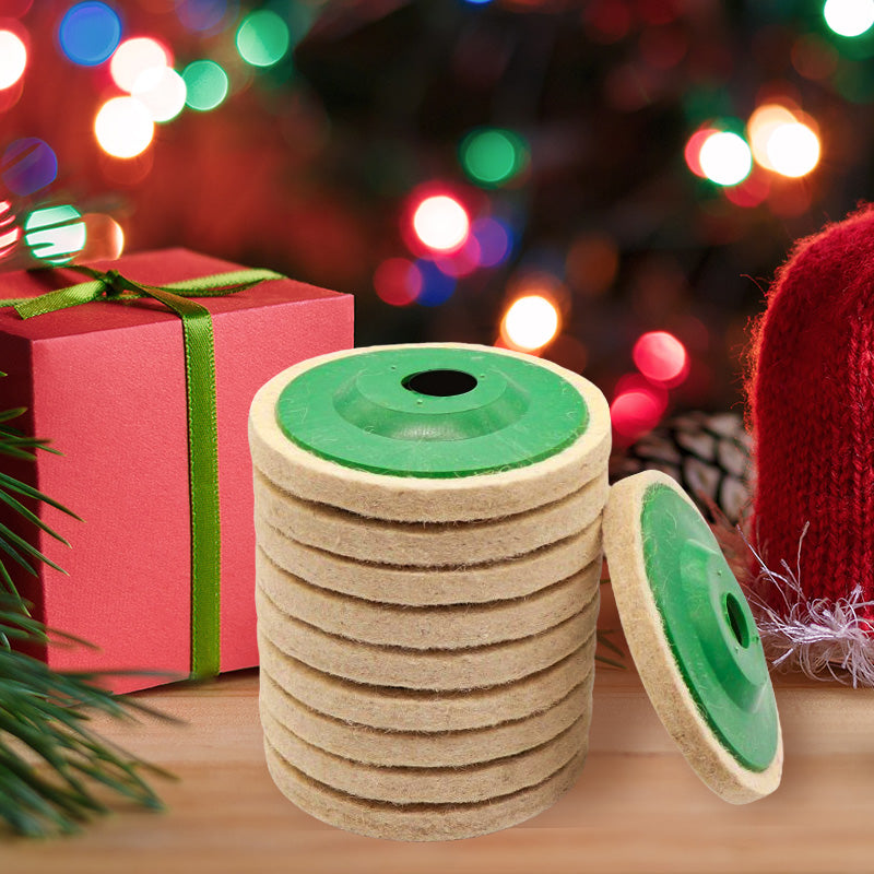 Felt Polishing Wheels for Dremel & Multitool - 10 Pcs