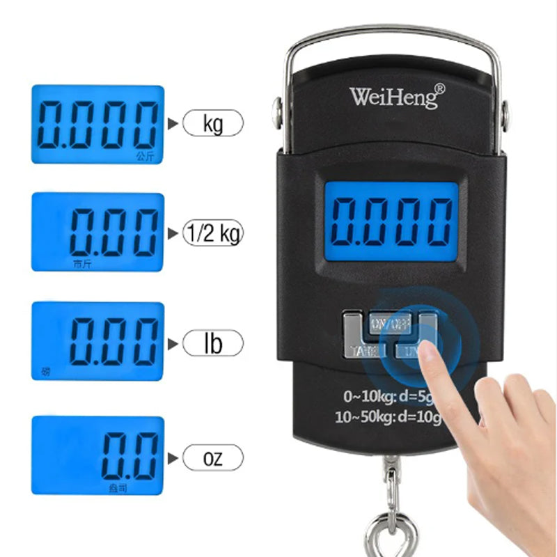 ⚖️ Portable Digital Luggage Scale with Hook – Precise, Compact & Easy to Use – Avoid Costly Overweight Fees 🧳 ✈️