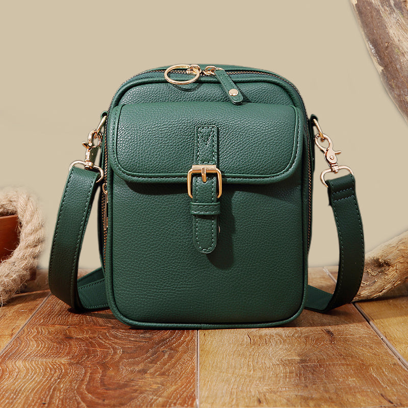 Women's Small Square Crossbody Bag – Elegant Box-Style Shoulder Bag