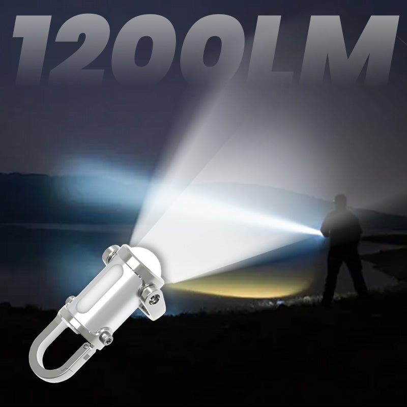 1200LM Mini Keychain Flashlight – Super Bright & Waterproof