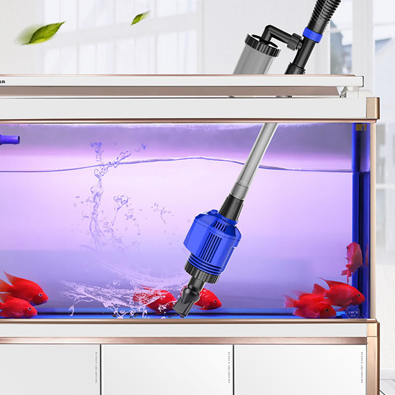 Electric Aquarium Vacuum Cleaner & Water Changer - 3-in-1 Gravel Cleaner - With Filter Function