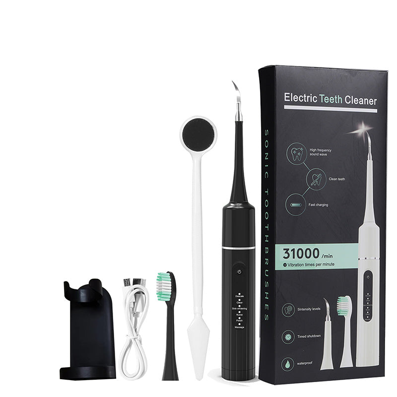 ✨ 5-in-1 Ultrasonic Tooth Cleaner – 6 Modes with Cleaning Heads, Up to 58 Days of Battery Life 🦷⚡