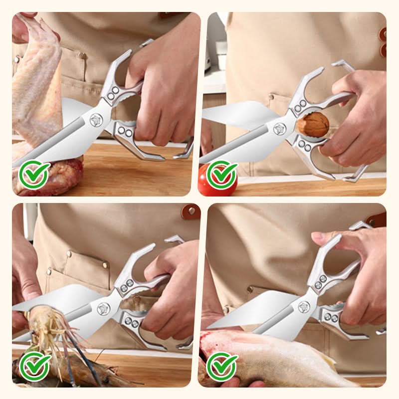 Multifunctional Kitchen Scissors Tongs