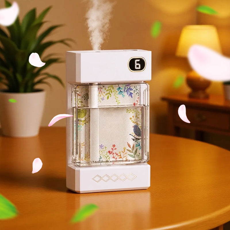 Wireless Aromatherapy Diffuser – USB Rechargeable – Nebulizer with LED Light