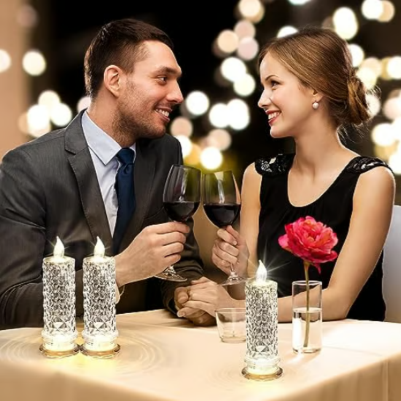 Romantic LED Candles – Value Pack 4 Pieces