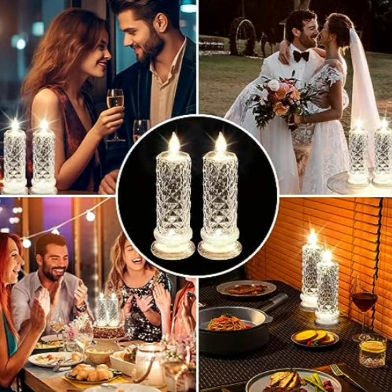 Romantic LED Candles – Value Pack 4 Pieces