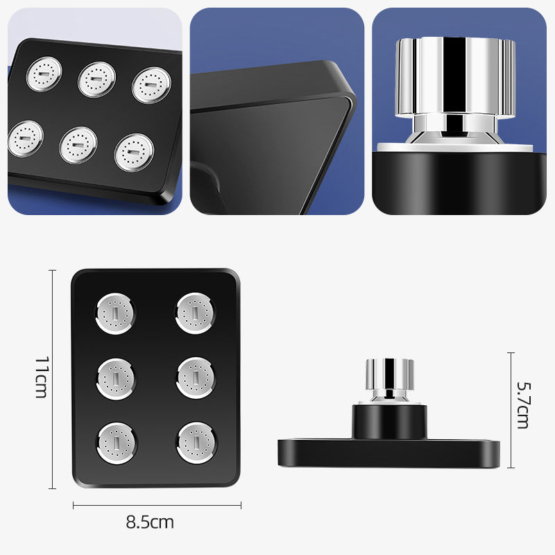 Flexible Square Shower Head – 360° Adjustable