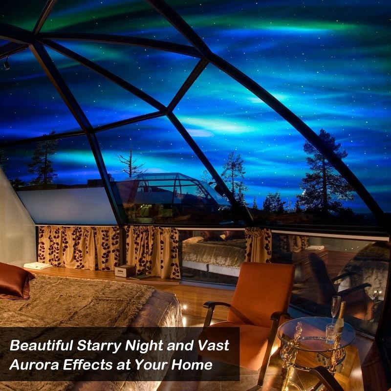 2-in-1 Northern Lights & Starry Sky Projector
