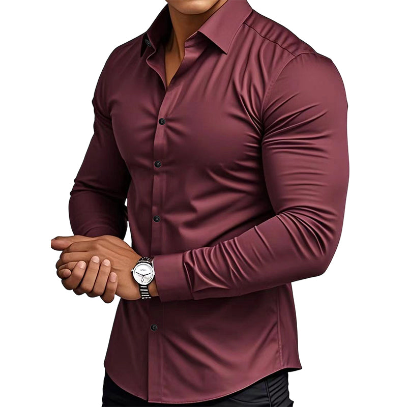 Solid Men’s Long-Sleeve Shirt