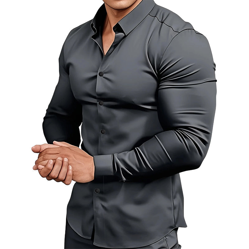 Solid Men’s Long-Sleeve Shirt