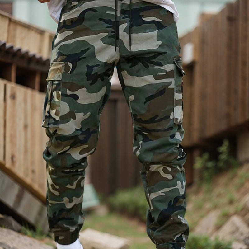 Men's Tactical Cargo Pants - Army Camouflage Print
