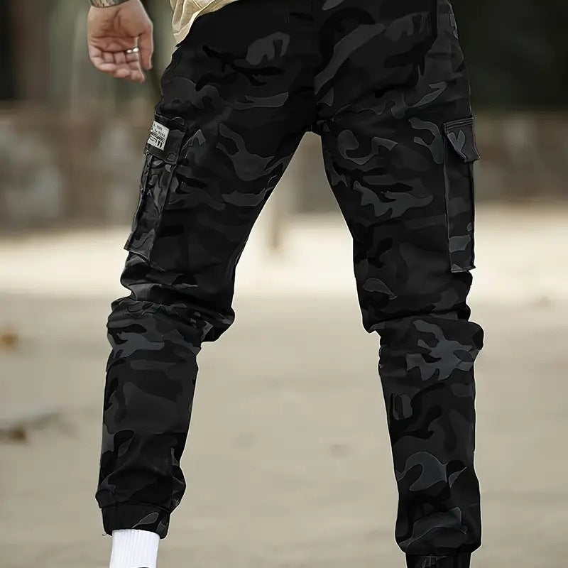 Men's Tactical Cargo Pants - Army Camouflage Print