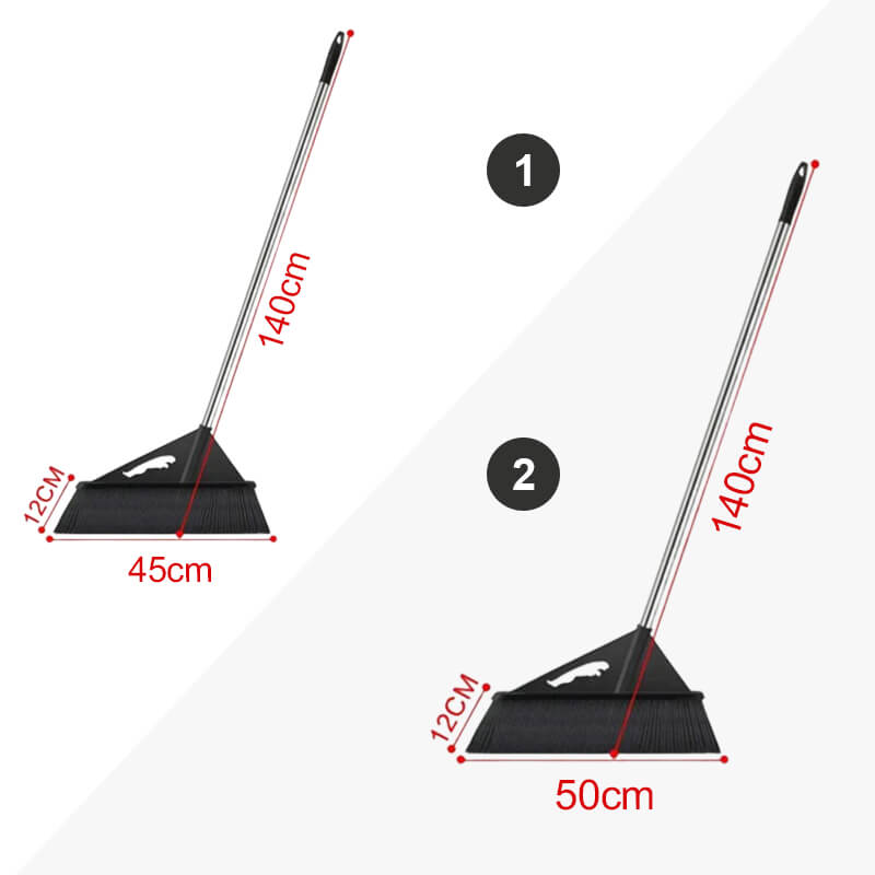 Sturdy Garden Broom with Hard Bristles