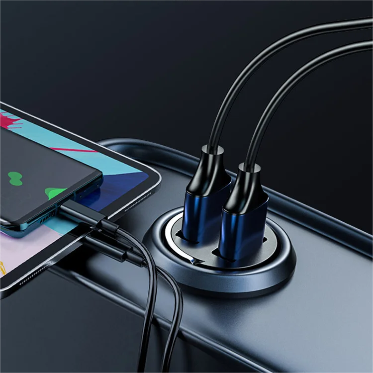 Car Charger with USB-C and USB-A Fast Charging