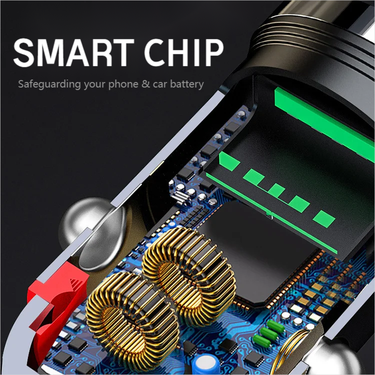 Car Charger with USB-C and USB-A Fast Charging