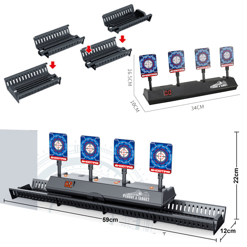 Interactive Shooting Game with Moving Targets & Auto-Reset