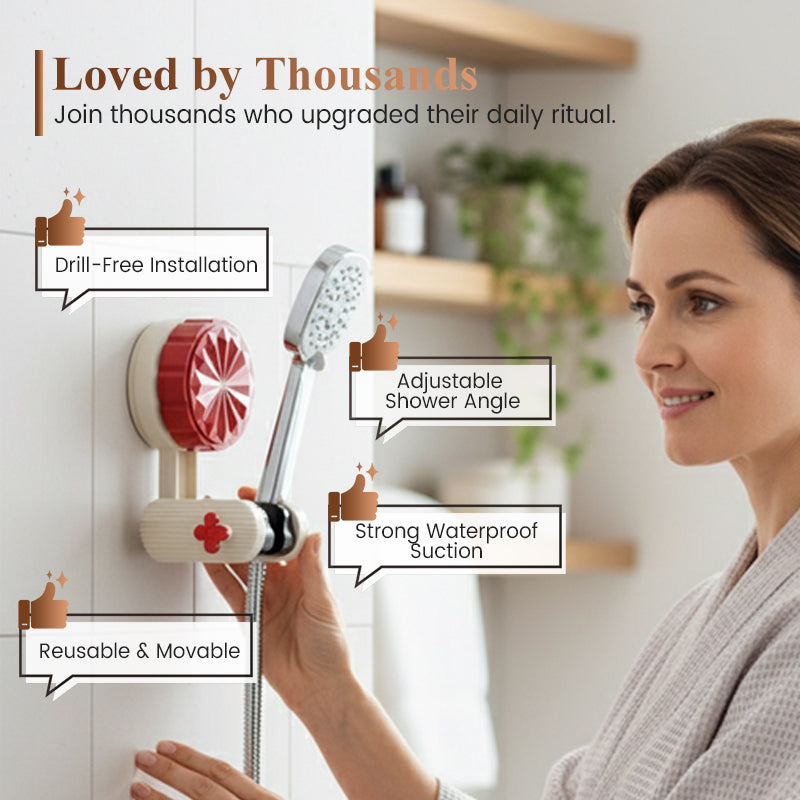 Adhesive Shower Rack for the Bathroom