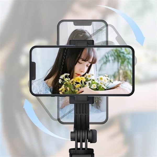 6-in-1 Selfie Stick Tripod with Light – Bluetooth Tripod with Remote (For iPhone & Android)