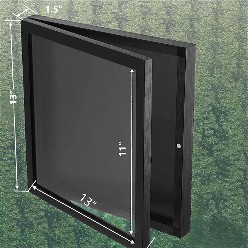 Wooden Shirt Display Frame with Magnetic Closure
