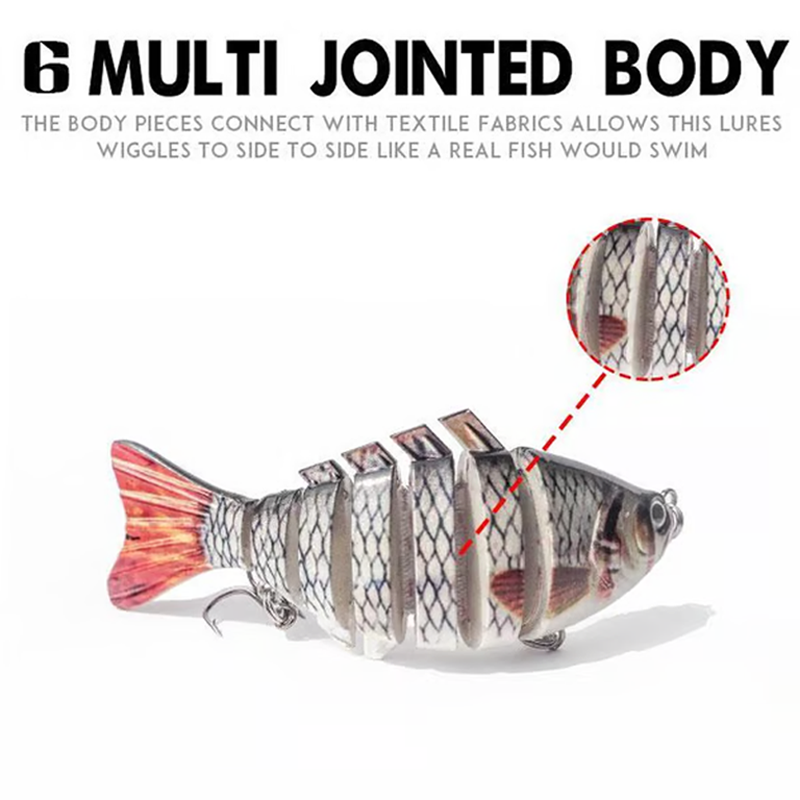 π£ Save 50%! π Multi-Jointed Bionic Swimming Bait / Fishing Lure Wobbler