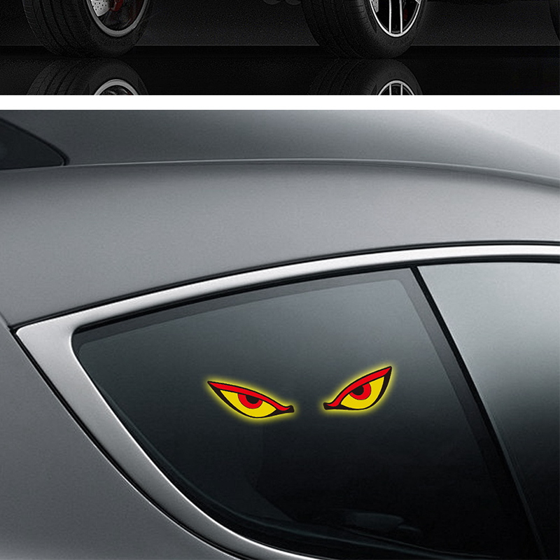 Solar LED Demon Eyes Car Window Lights
