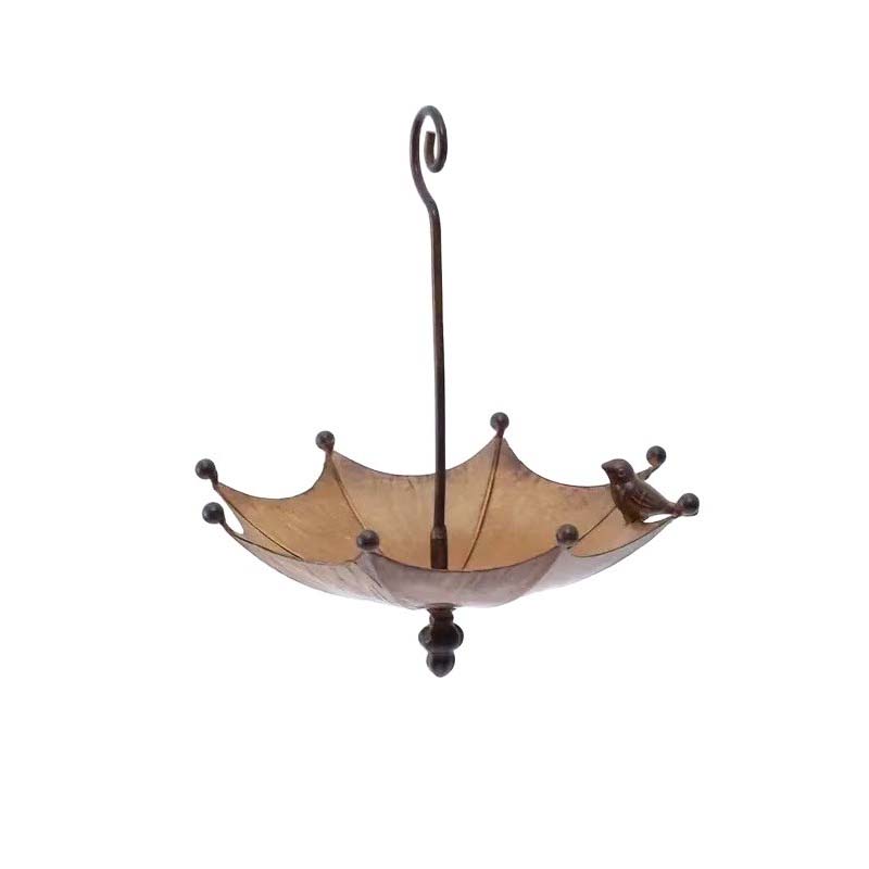 Hanging Bird Feeder and Drinking Bowl – Umbrella-Shaped Feeder Silo – 2-in-1 Feeding Station