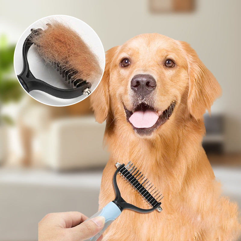 Double-Sided Pet Brush for Grooming