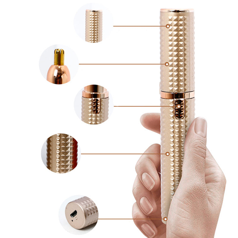 π 3-in-1 Electric Eyebrow Trimmer β Interchangeable Heads for Brows, Face, and Detailing β Unisex Design to Keep You Well-Groomed Anywhere, Anytime