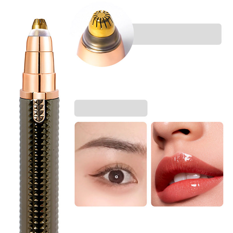 π 3-in-1 Electric Eyebrow Trimmer β Interchangeable Heads for Brows, Face, and Detailing β Unisex Design to Keep You Well-Groomed Anywhere, Anytime