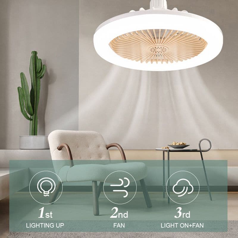 LED Ceiling Fan with Remote Control β Quiet, 3 Light Modes, Energy Efficient π
