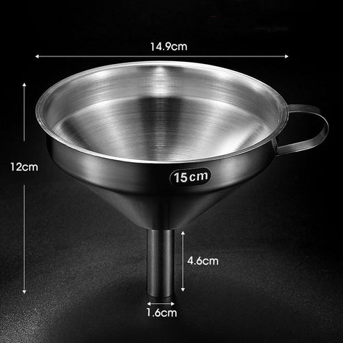 Stainless Steel Filter Funnel – Includes Free Fine Mesh Filter