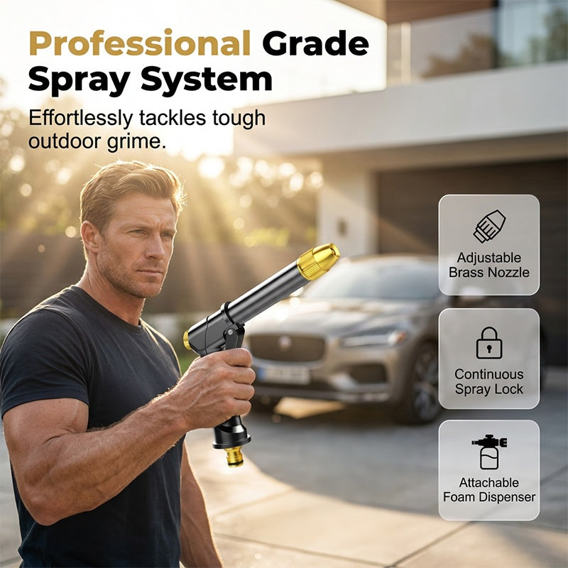 π High-Pressure Washer / High-Pressure Jet π¦ Ergonomic Grip β’ Pressure Nozzle β Powerful Car Wash π and Garden Watering π» Easy and Simple to Use! π