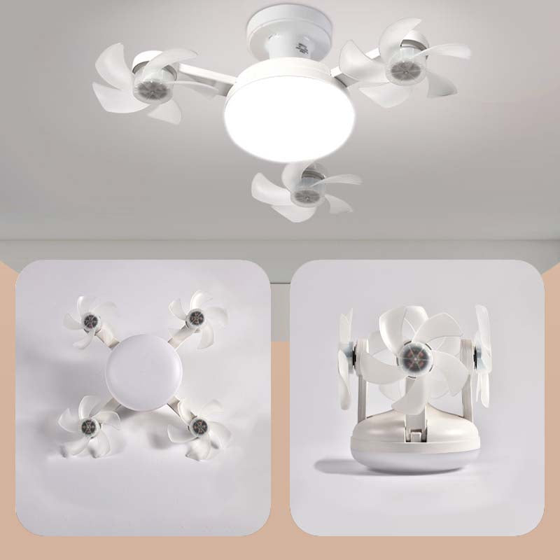 New E27 Ceiling Fan with Light – 2-in-1 Quiet LED Fan Light