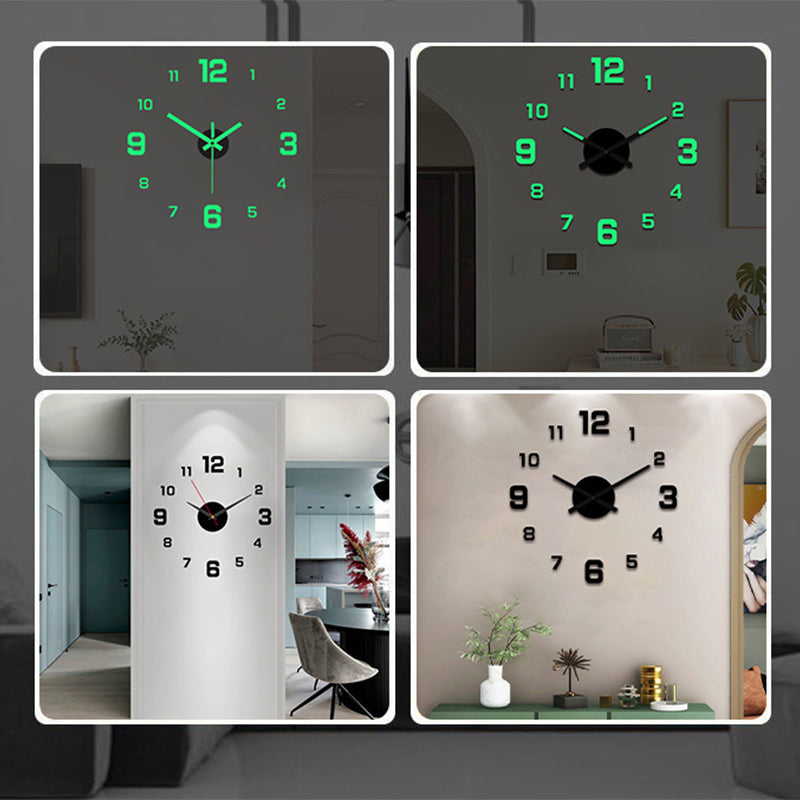 Floating 3D Art DIY Acrylic Clock Set