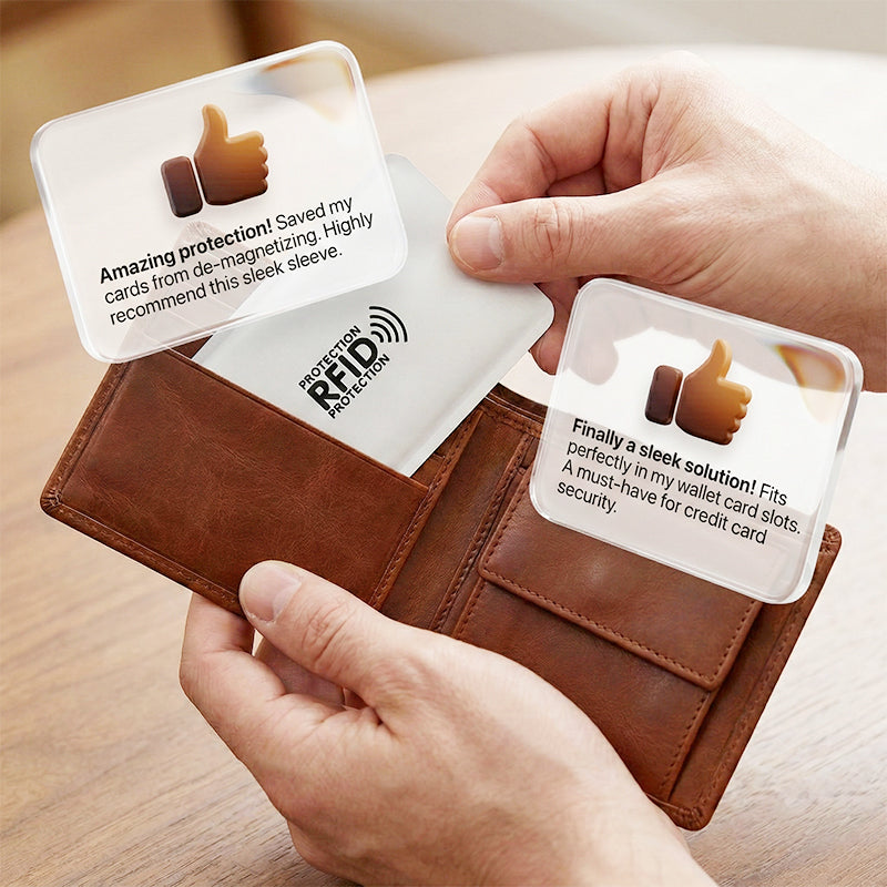 RFID Blocking Credit Card Sleeves / Anti-Skimming Credit Card Holders