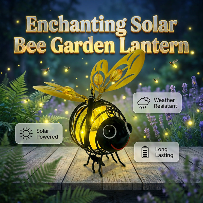Solar Hanging Light with Bees