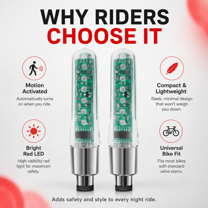 Waterproof Bike Valve Stem Lights