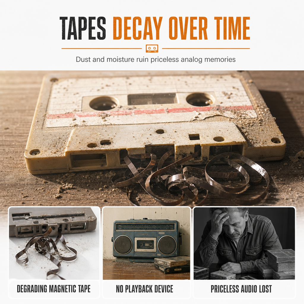 Transparent Cassette Tape Player – Old Tapes, New Life!