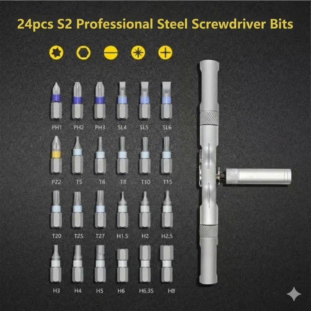 24-in-1 Compact Screwdriver Set