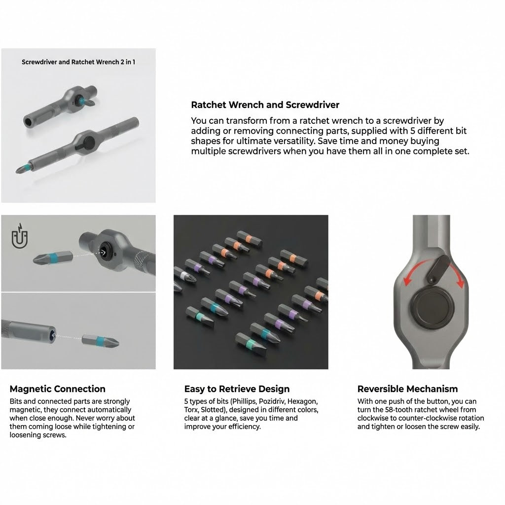 24-in-1 Compact Screwdriver Set