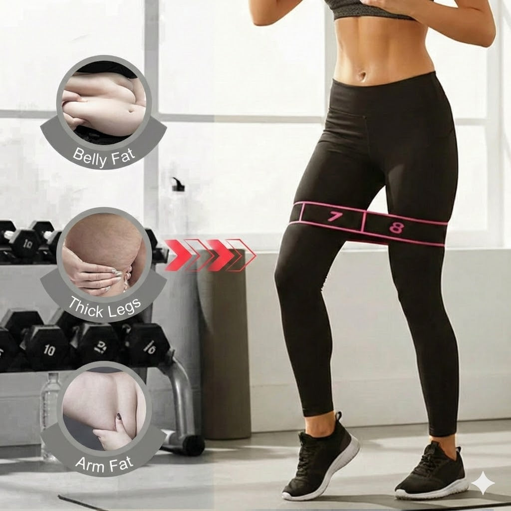 Long Resistance Band – Yoga Elastic for Pilates & Stretching (Fitness Band)