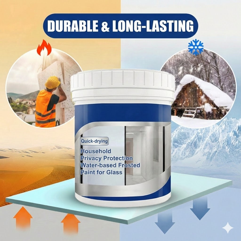 Frosted Glass Paint – Liquid Window Film for Privacy (Matte & Sandblast Effect)