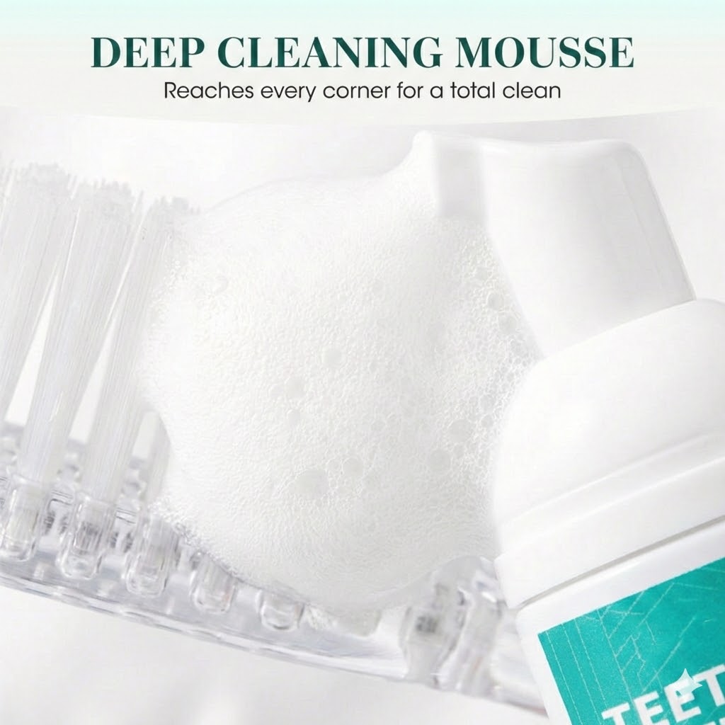 Whitening Toothpaste Foam - 360° Deep Cleaning Mousse (For Fresh Breath)