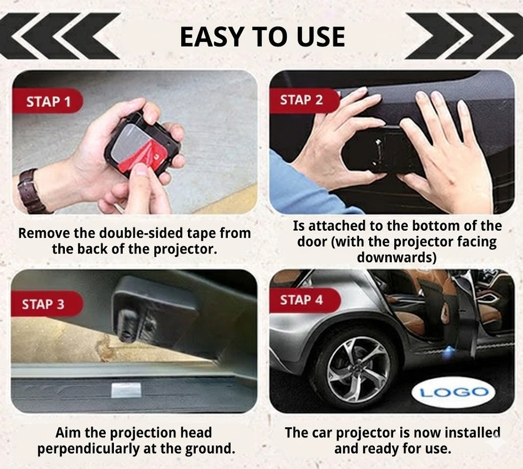 LED Car Door Logo Projector (Set of 2)