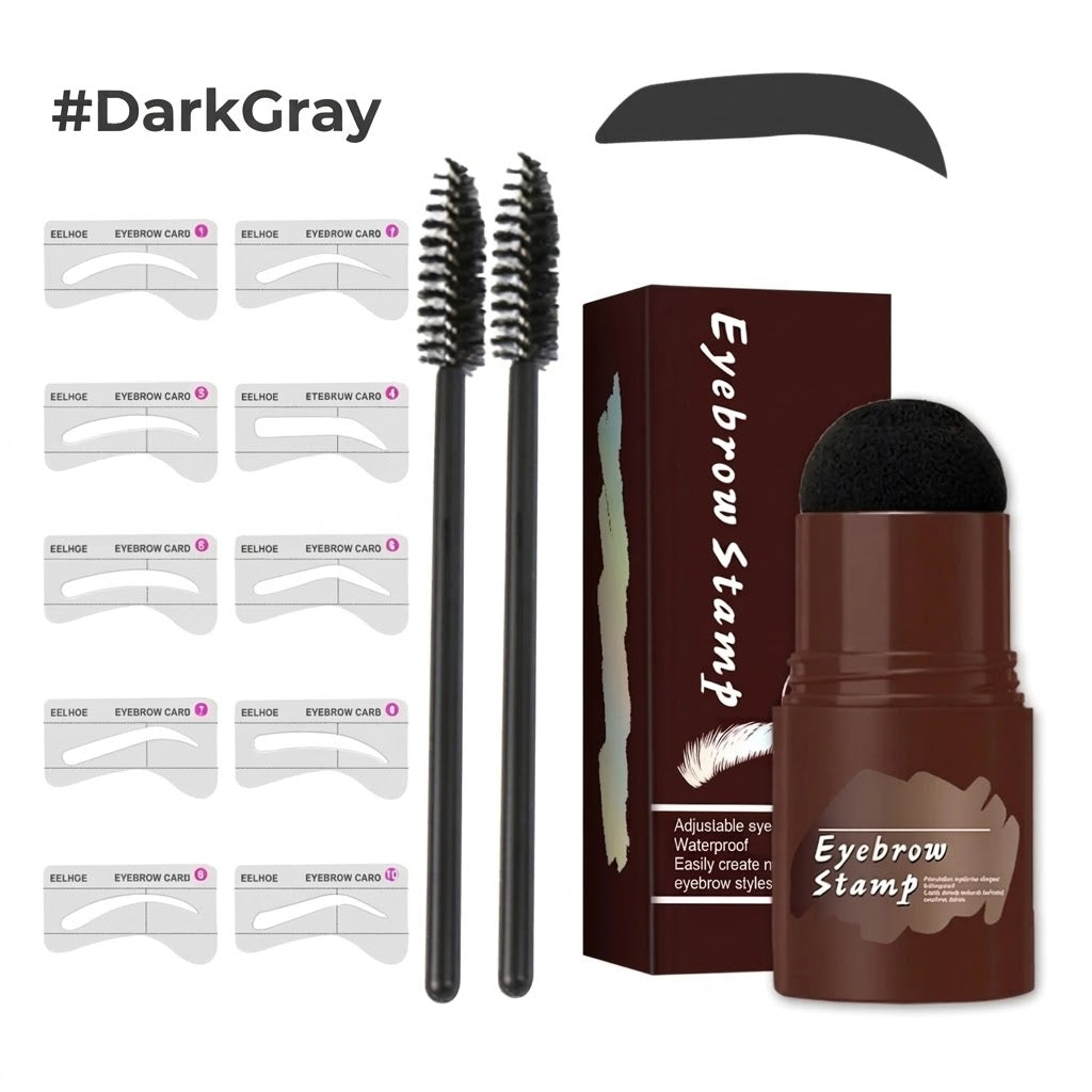 Professional Eyebrow Stamp & Stencil Kit - For Perfect Symmetry
