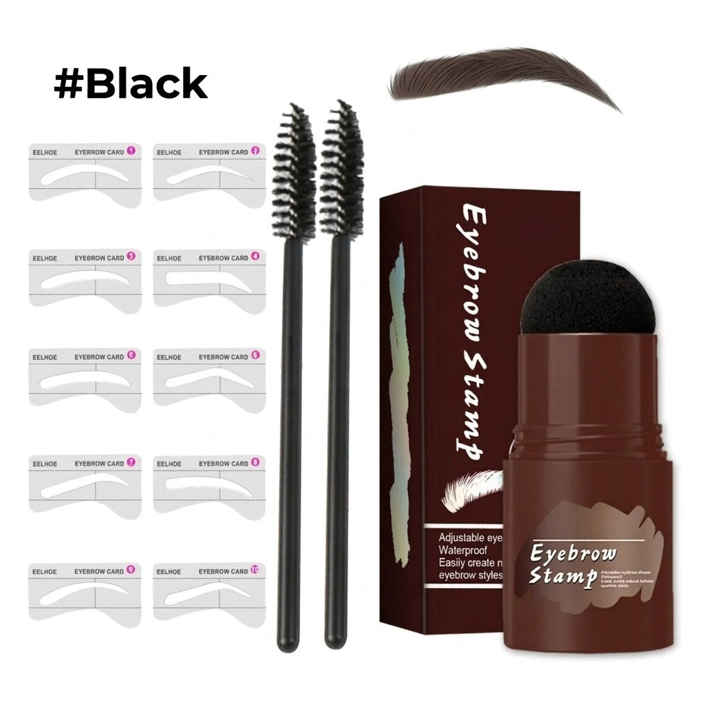 Professional Eyebrow Stamp & Stencil Kit - For Perfect Symmetry